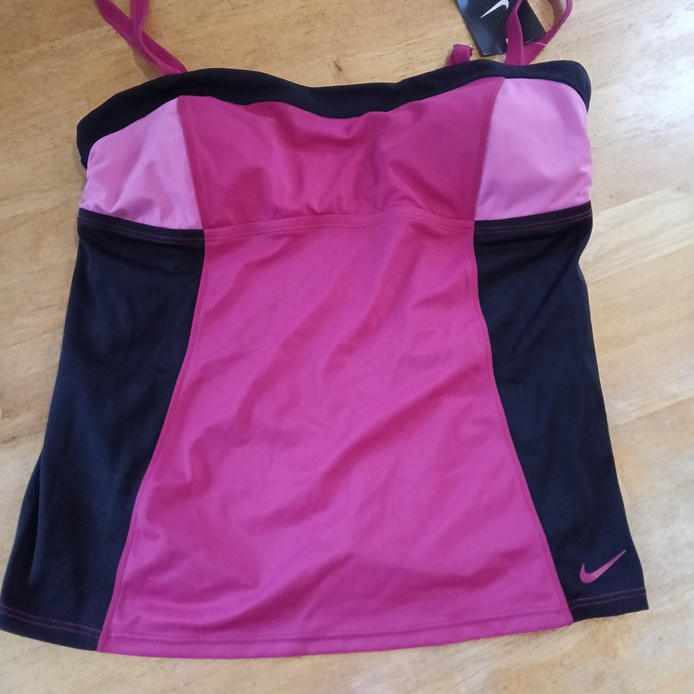 Nike Pink and Black Tank Top